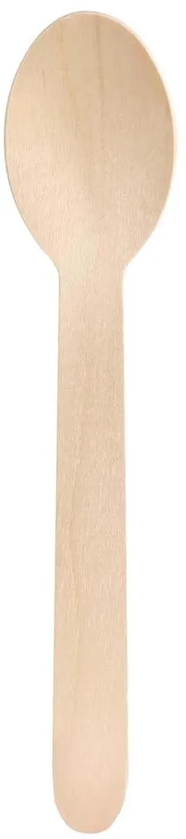 Alpina Houten Eetlepels 16cm - 50 Stuks