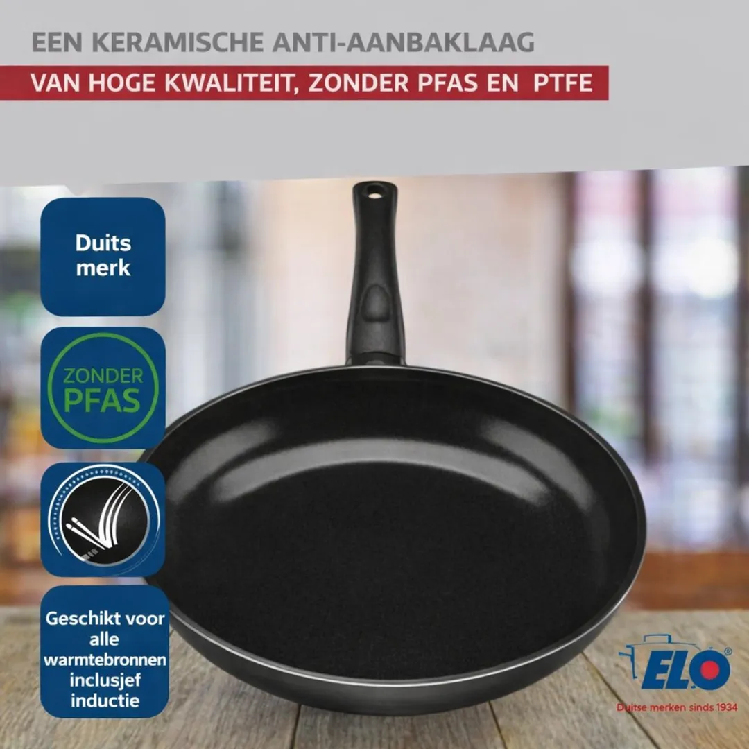 Fackelmann Elo Prima Keukengerei Set 4-delig - 32/20/16/12cm - Roestvrij staal
