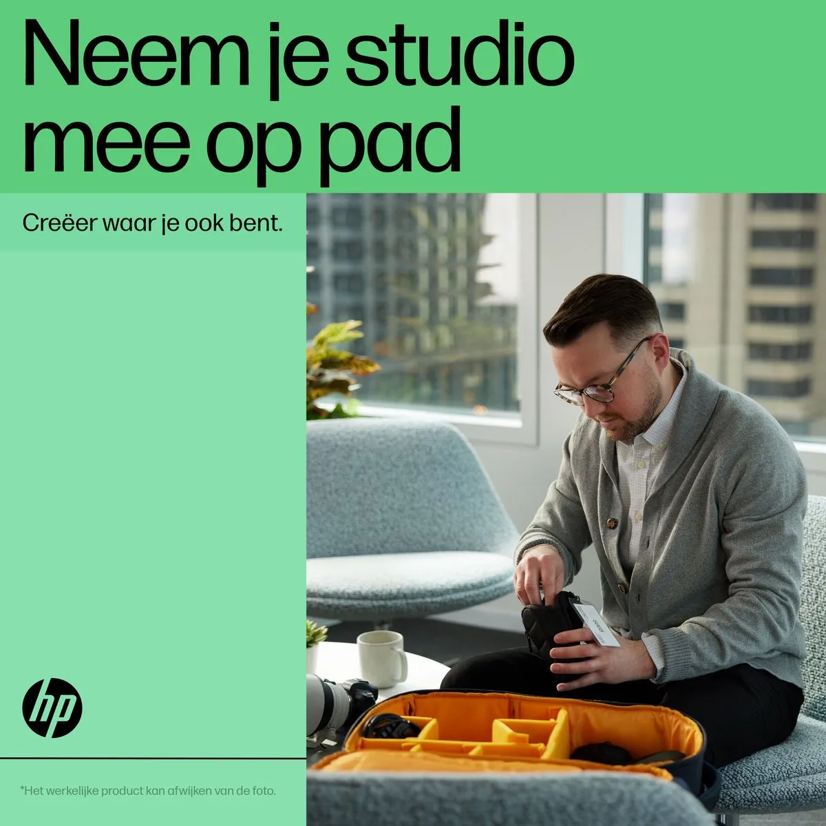 HP Creator 16,1-inch Laptop Backpack 6M5S3AA - Blauw - afbeelding 6 van 6