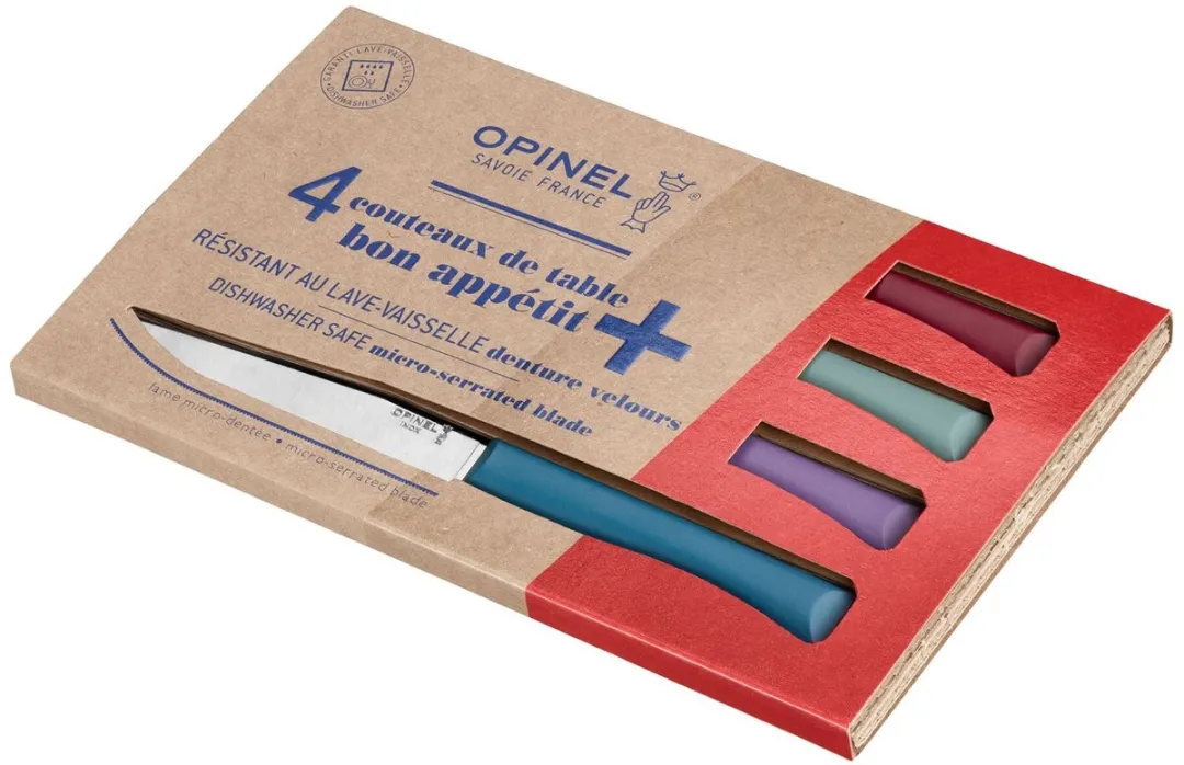 Opinel N°125 Bon Appétit+ Tafelmessenset 4-delig