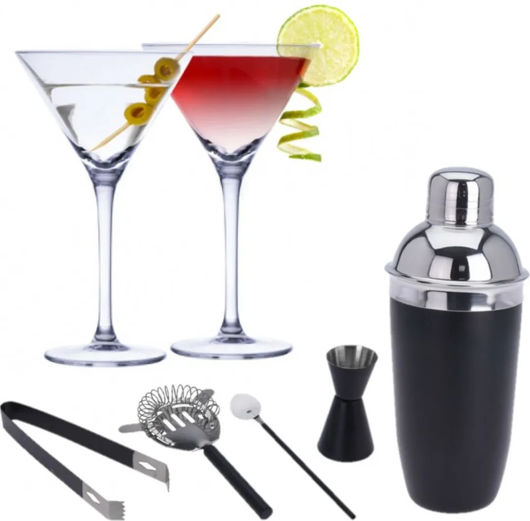 Alpina Martini Cocktailglazen Set 9-delig