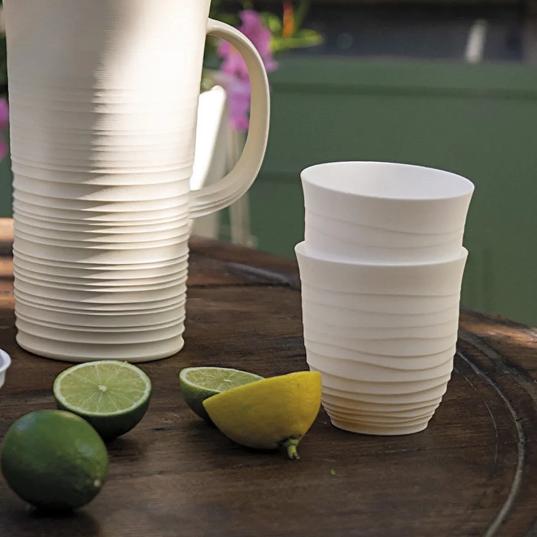 Fratelli Guzzini Tierra Drinkglas - 0.35L - Melkwit