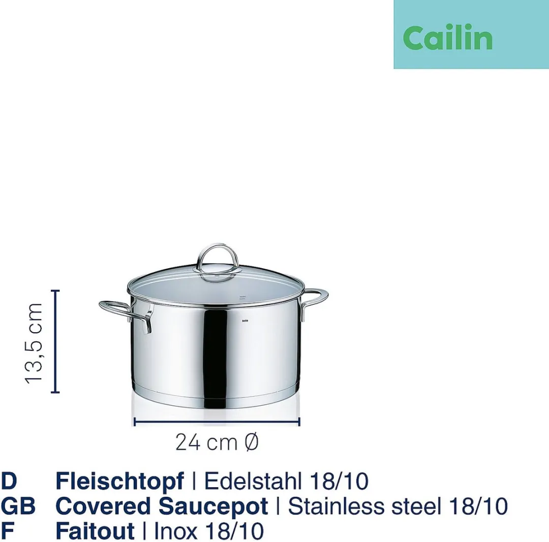 Kela Cailin Kookpan 24cm - 6L - RVS - afbeelding 6 van 6