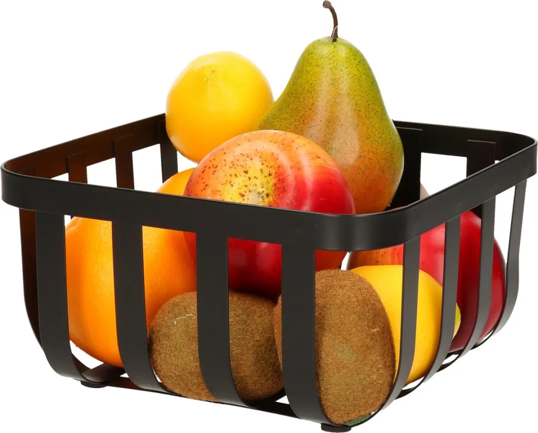 Excellent Houseware Fruitmand Zwart 20x20cm
