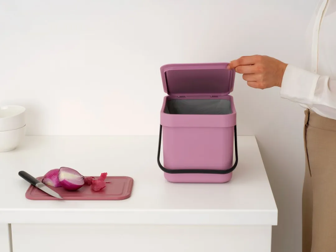Brabantia Sort & Go Prullenbak 6L - Lilac Pink