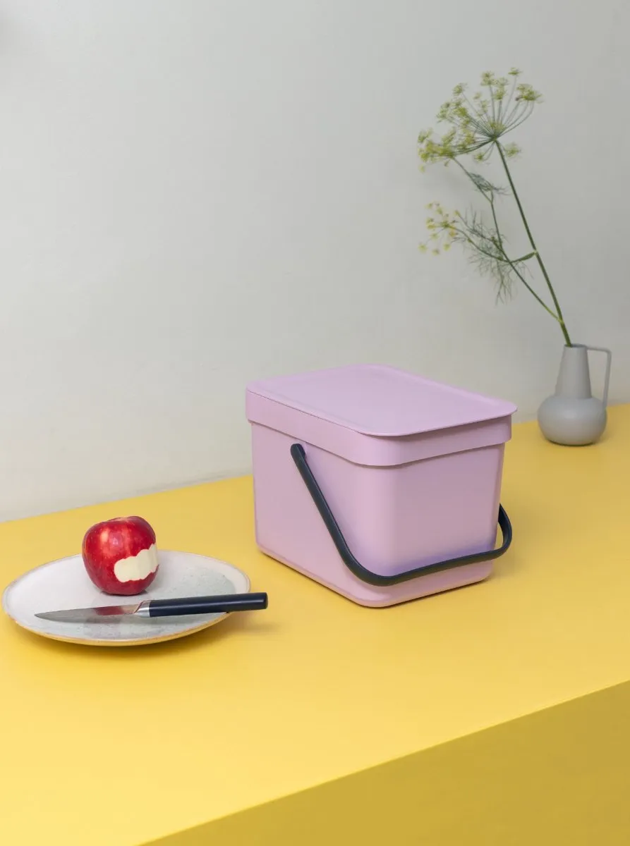Brabantia Sort & Go Prullenbak 6L - Lilac Pink