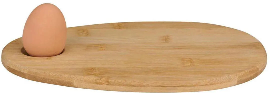 Alpina Ontbijtplank met Ei Houder - Bruin