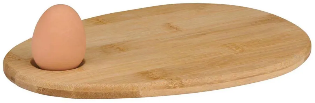Alpina Ontbijtplank met Ei Houder - Bruin