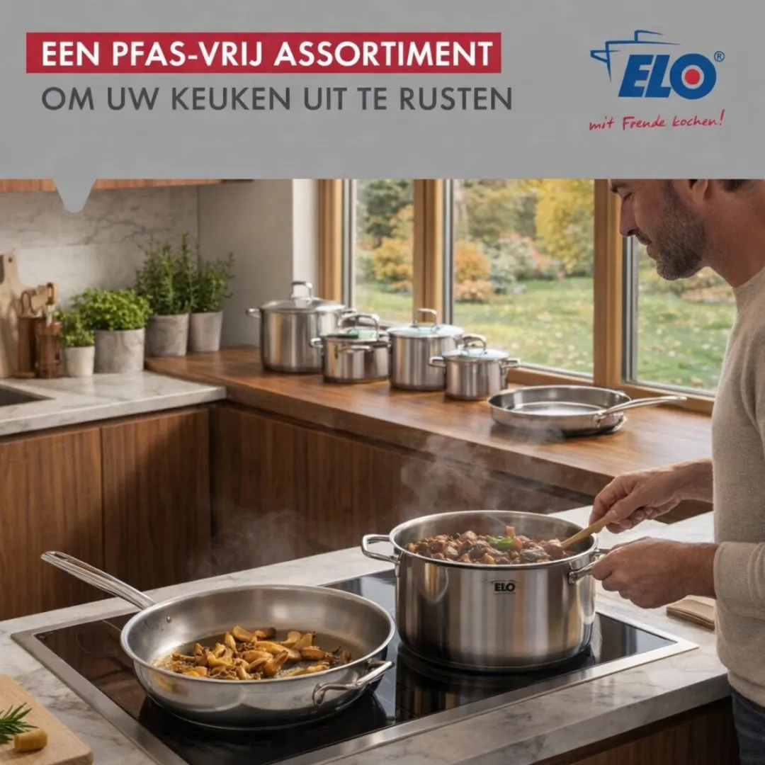 Fackelmann Elo Profi Keukengerei Set 9694250 - 4-delig 24/20/16/12cm - Roestvrij staal