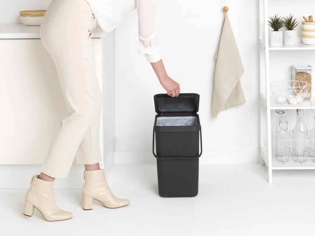 Brabantia Sort & Go Prullenbak 25L - Dark Grey