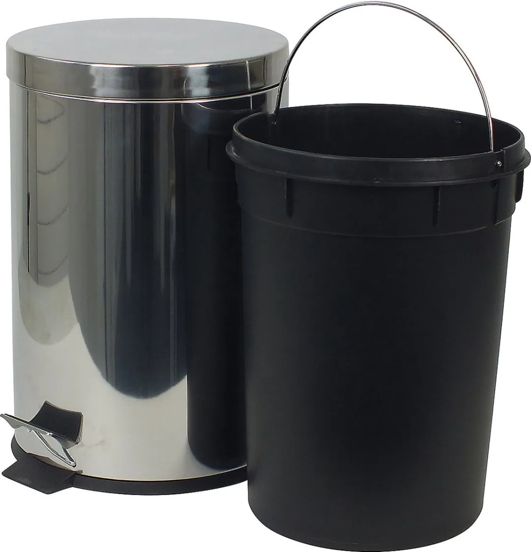 Kela Keuken Afvalemmer 12L RVS - Zilver
