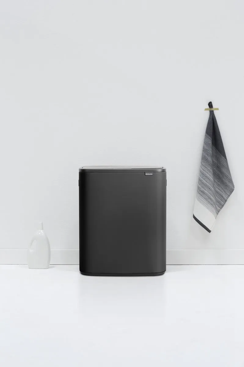 Brabantia Bo Touch Bin Prullenbak 60L - 1 Vak - Mineral Infinite Grey
