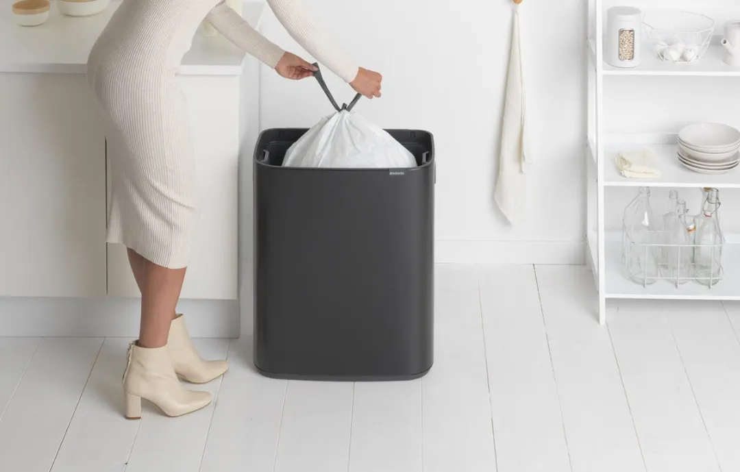 Brabantia Bo Touch Bin Prullenbak 60L - 1 Vak Matt Black