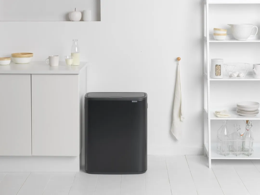 Brabantia Bo Touch Bin Prullenbak 60L - 1 Vak Matt Black