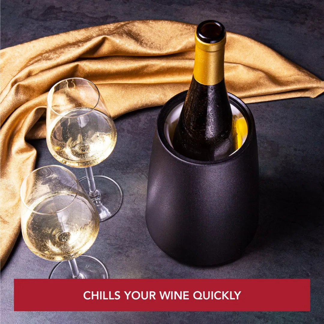 VacuVin Active Cooler Wine Elegant - Zwart