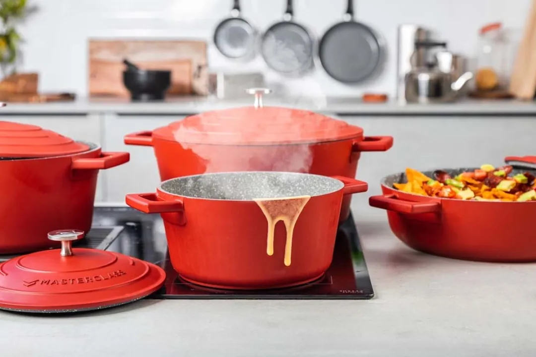 MasterClass Gietaluminium Rode Kookpan 2,5L