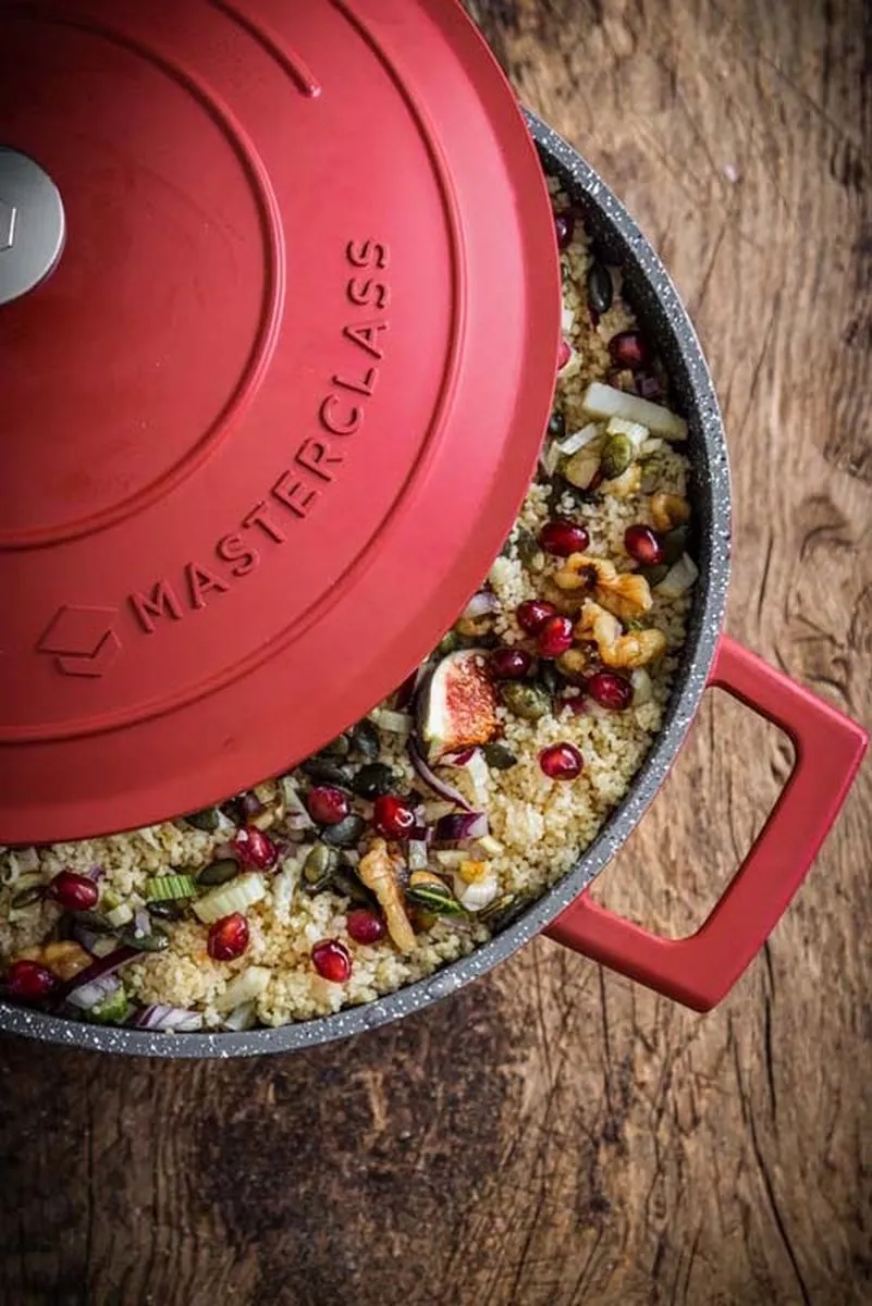 MasterClass Gietaluminium Rode Kookpan 2,5L