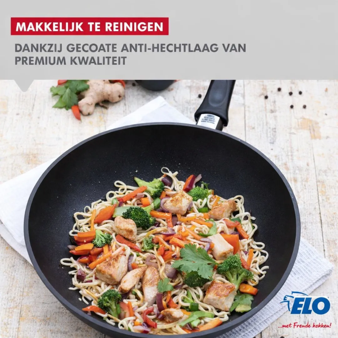 Fackelmann Elo 9904950 Anti-Aanbak Koekenpansset 28 & 32cm - Zwart