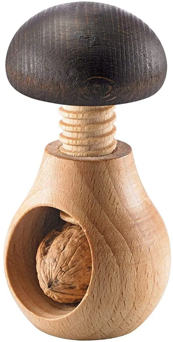 Westmark Notenkraker, paddenstoelvormig ontwerp, hoogte: ca. 9,5 cm, beukenhout, Holzi, 16772270