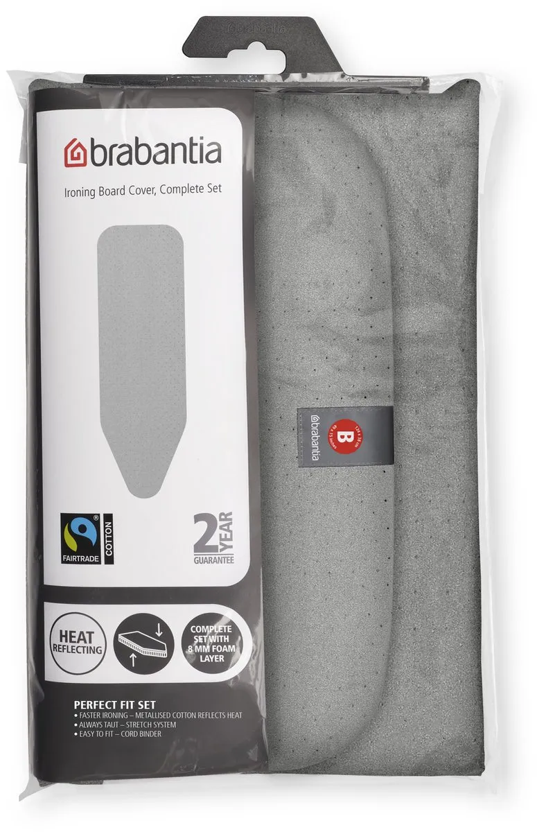 Brabantia Strijkplankhoes 124x38cm Metallic - 134081