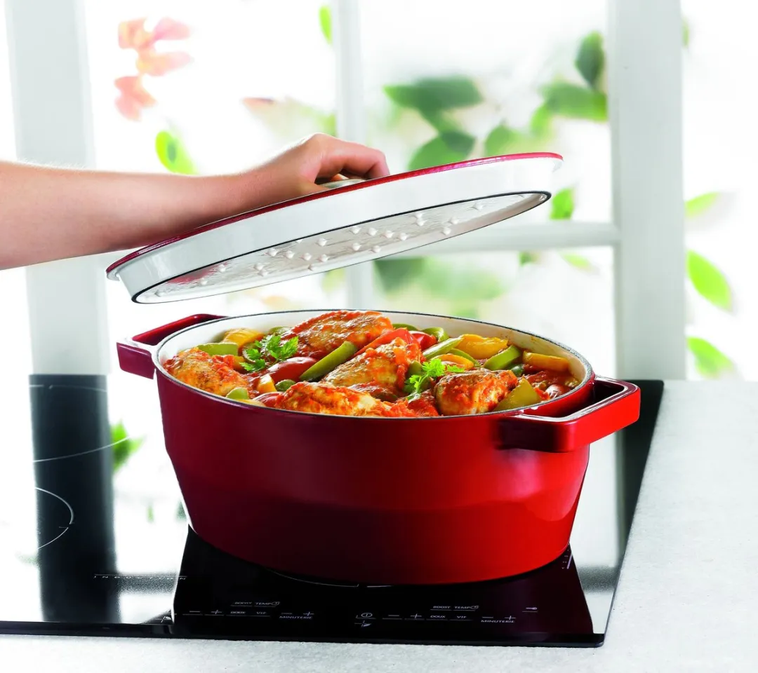 Pyrex Slowcook Braadpan Ovaal 5,8L - Rood