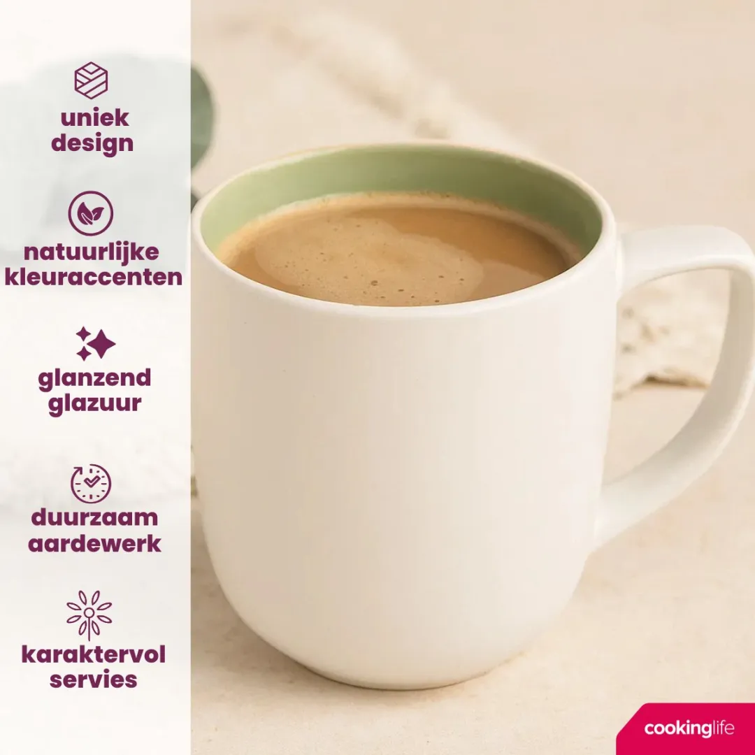 Cookinglife Mokken Groen 390ml - 6 Stuks