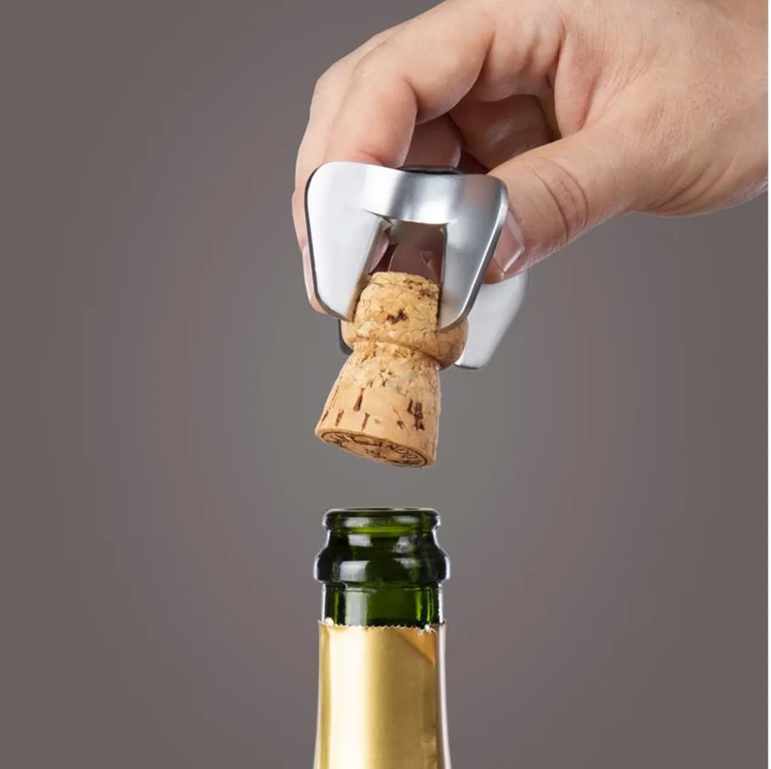 VacuVin Champagne Opener RVS - Zilver