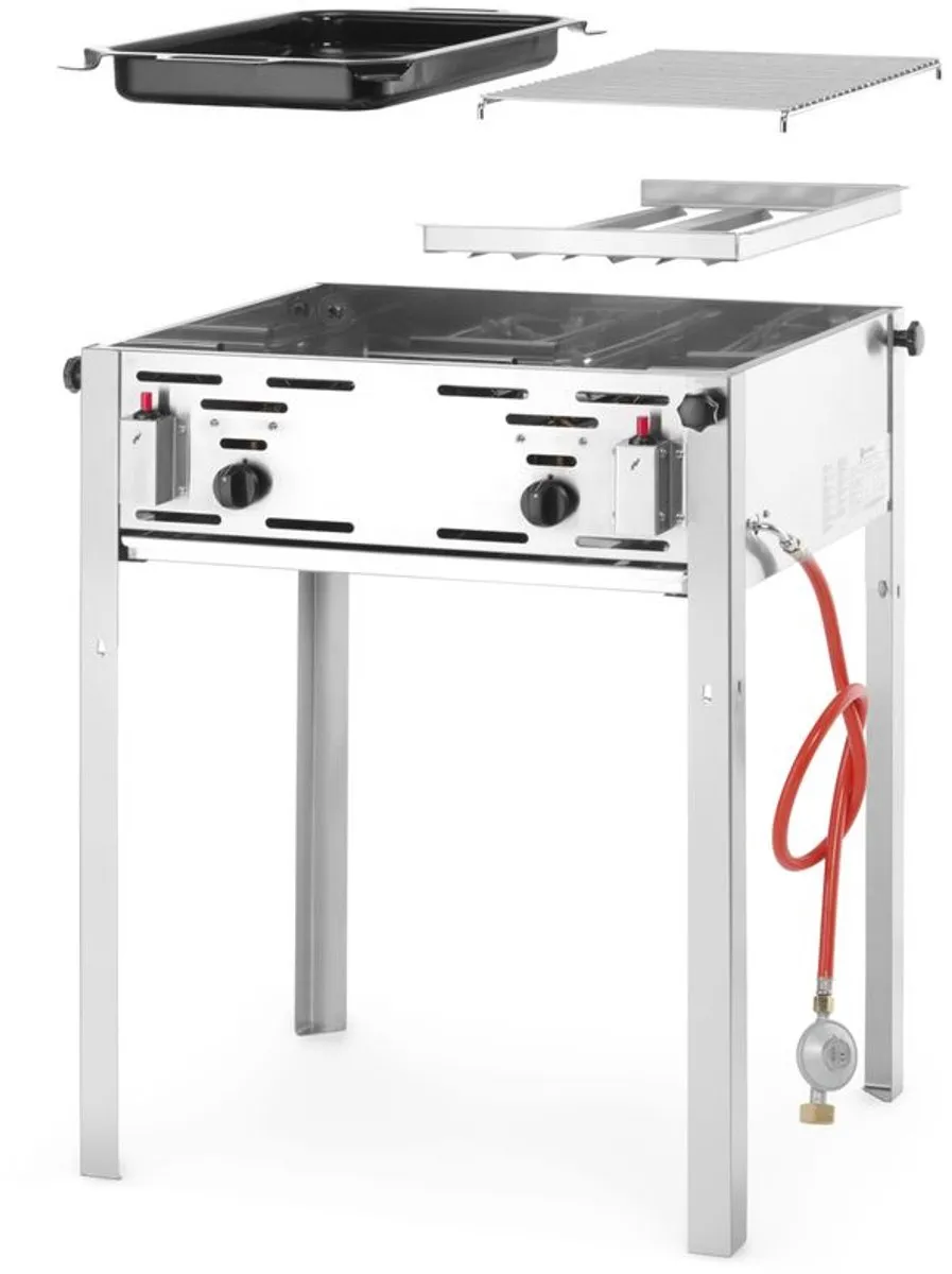HENDI Roast-Master Maxi 50 50 Gasbarbecue 11,6 kW - 650x540x840mm
