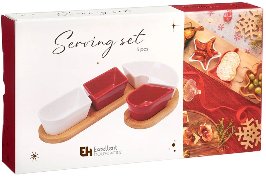 Excellent Houseware Snackkommen Set 5-delig - Dipschalen - veelkleurig
