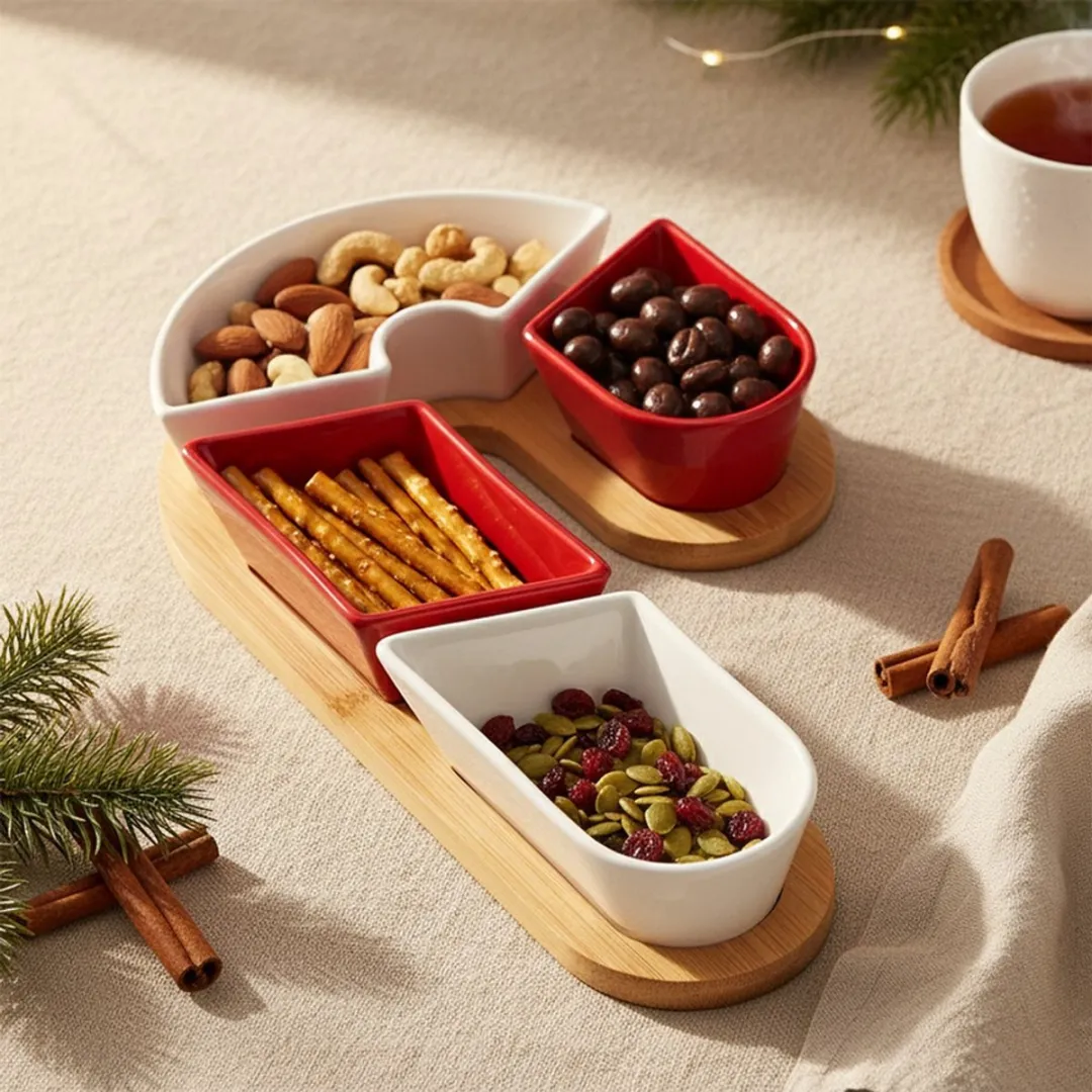 Excellent Houseware Snackkommen Set 5-delig - Dipschalen - veelkleurig
