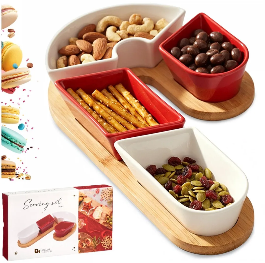 Excellent Houseware Snackkommen Set 5-delig - Dipschalen - veelkleurig