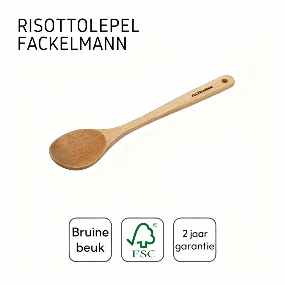 Fackelmann 31044 Risottolepel - Hout - 30x6,2cm
