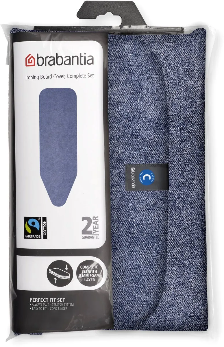 Brabantia Strijkplankhoes 130984 - 124x45cm - Denim Blue