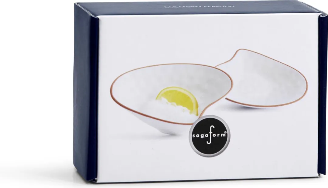 Sagaform Seafood Schelpbordjes 2-delig - Wit