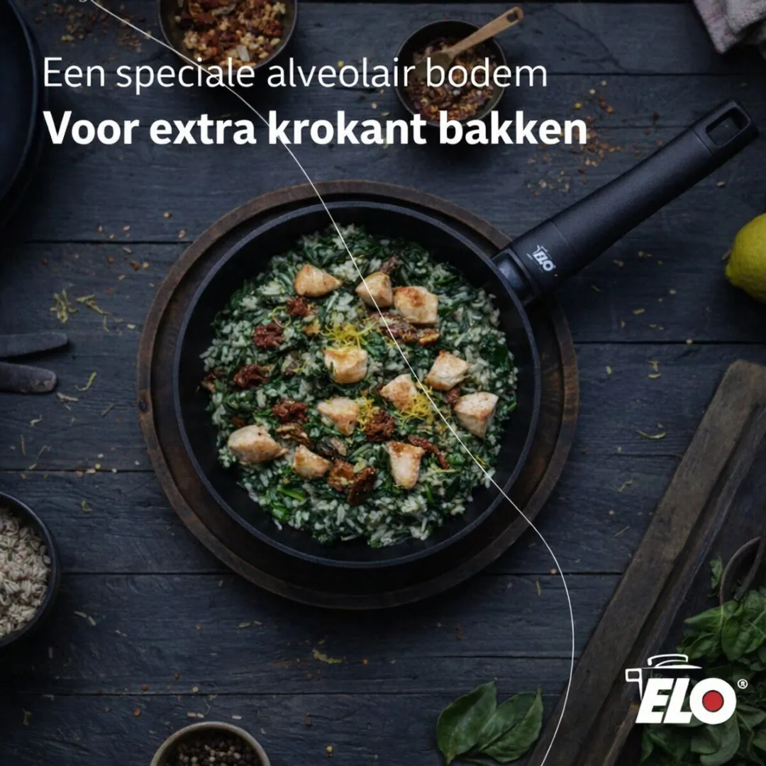 Fackelmann Elo 7532426 Koekenpan 24cm - Anti-aanbak - Zwart