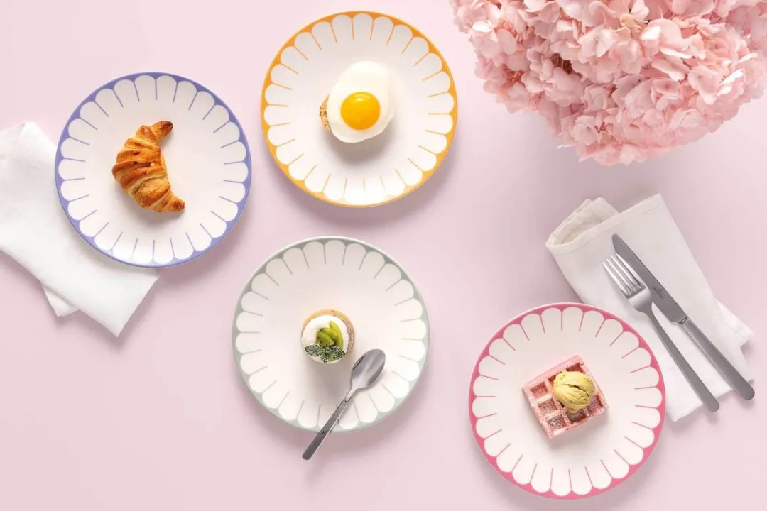 Villeroy & Boch Fleur Couleur Frühstücksteller - Ø21,2cm - 4 Stuks