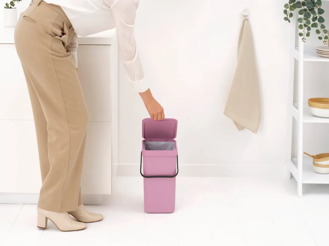 Brabantia Sort & Go Prullenbak 12L - Lilac Pink
