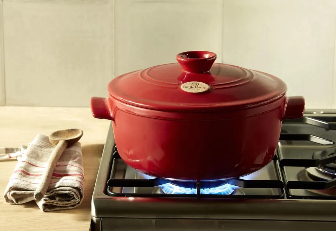 Emile Henry Braadpan Grand Cru 22cm - Rood