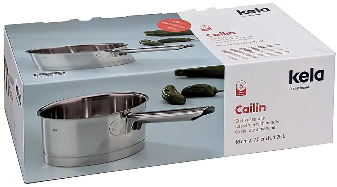Kela Cailin Steelpan 16cm - 1L - Zilver