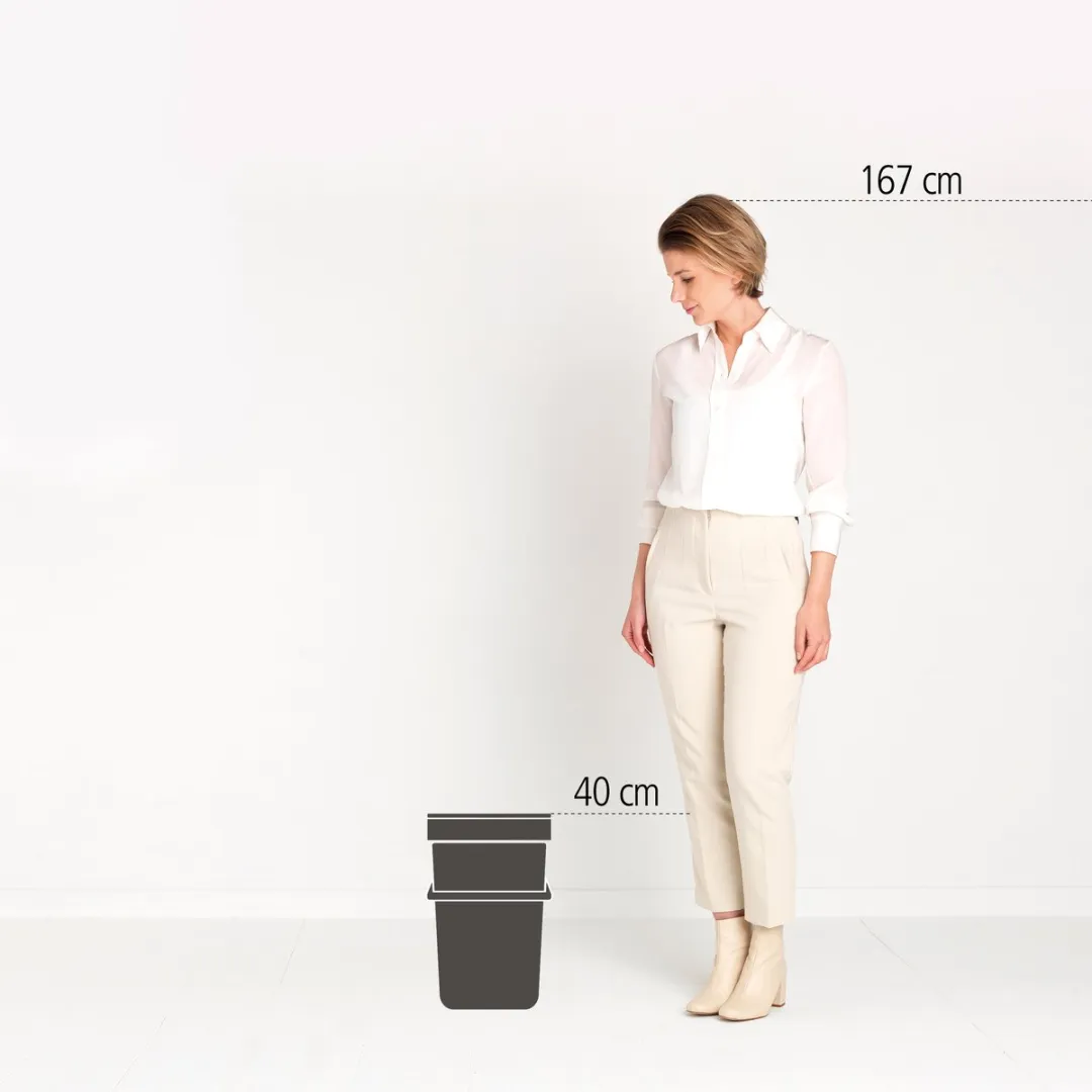 Brabantia Sort & Go Prullenbak 16L - Lilac Pink