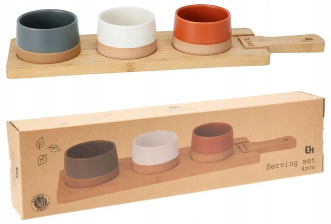 Excellent Houseware Amuseschaaltjes Set Keramiek - 4 Stuks - afbeelding 6 van 6