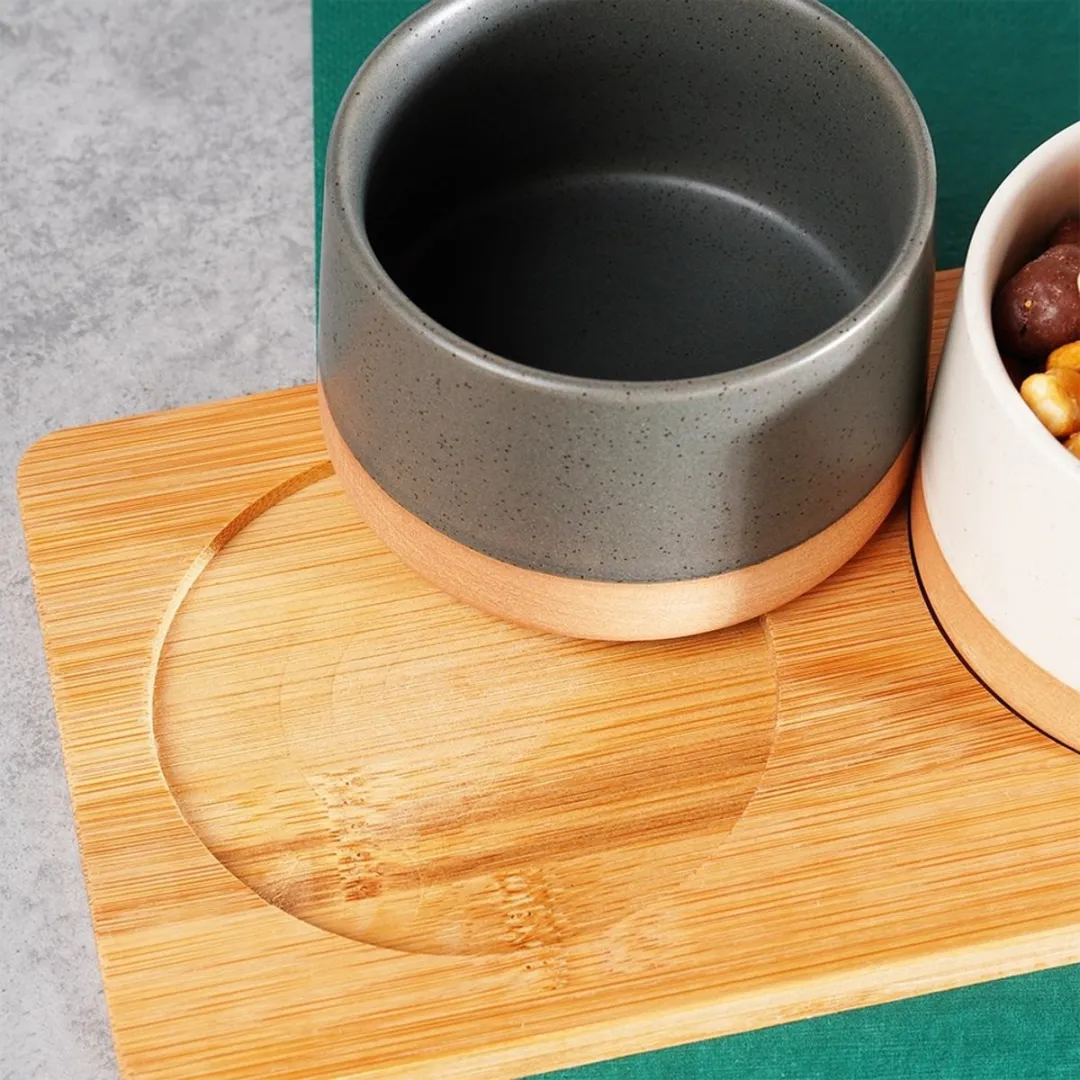 Excellent Houseware Amuseschaaltjes Set Keramiek - 4 Stuks