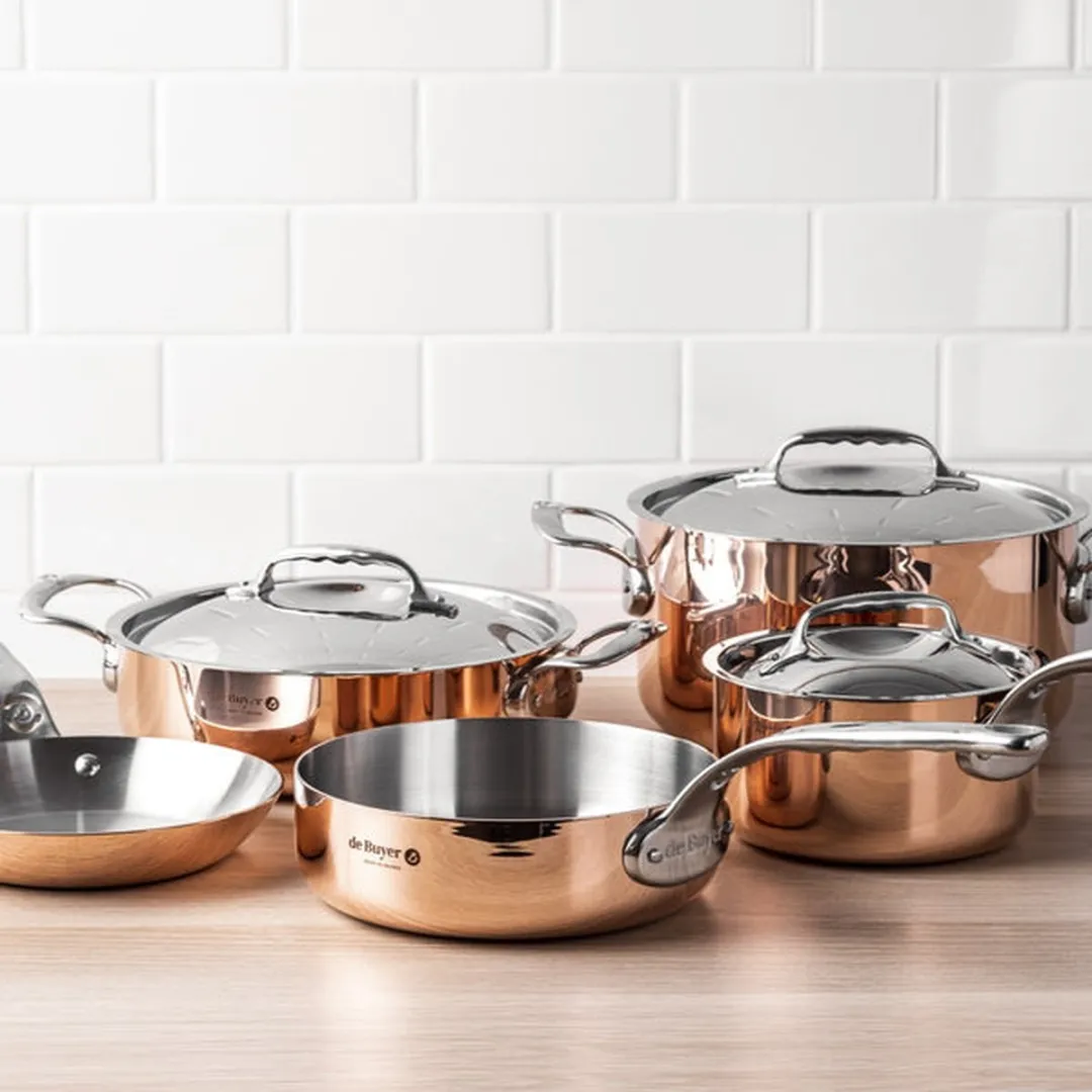 DeBuyer Prima Matera Braadpan 24cm - Koper/RVS