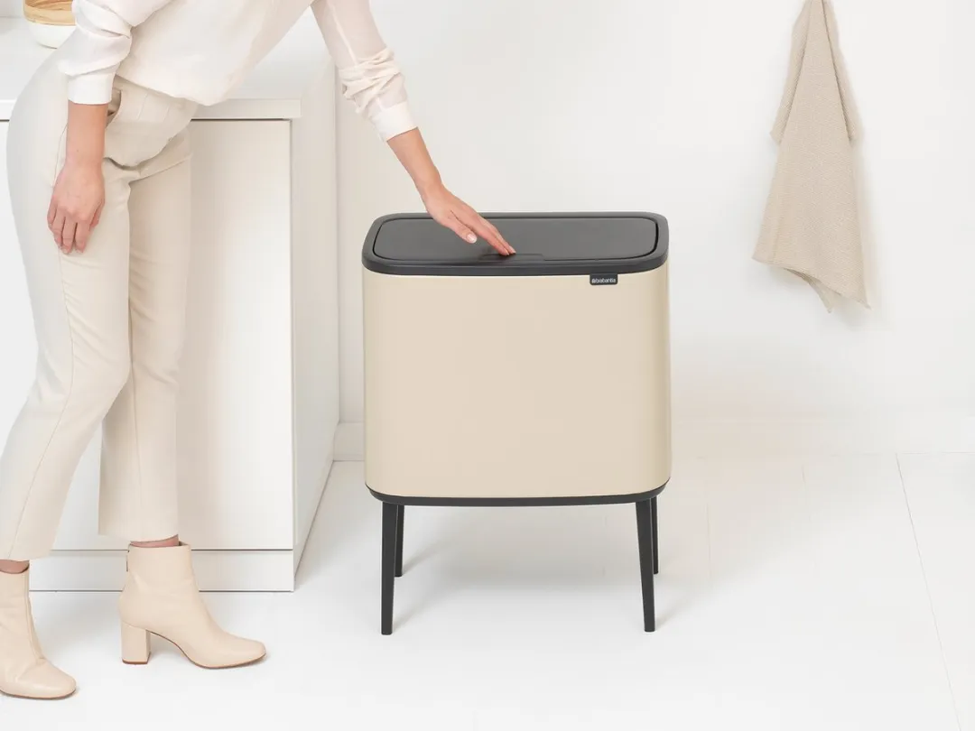 Brabantia Bo Touch Bin Prullenbak 3x11L - Soft Beige