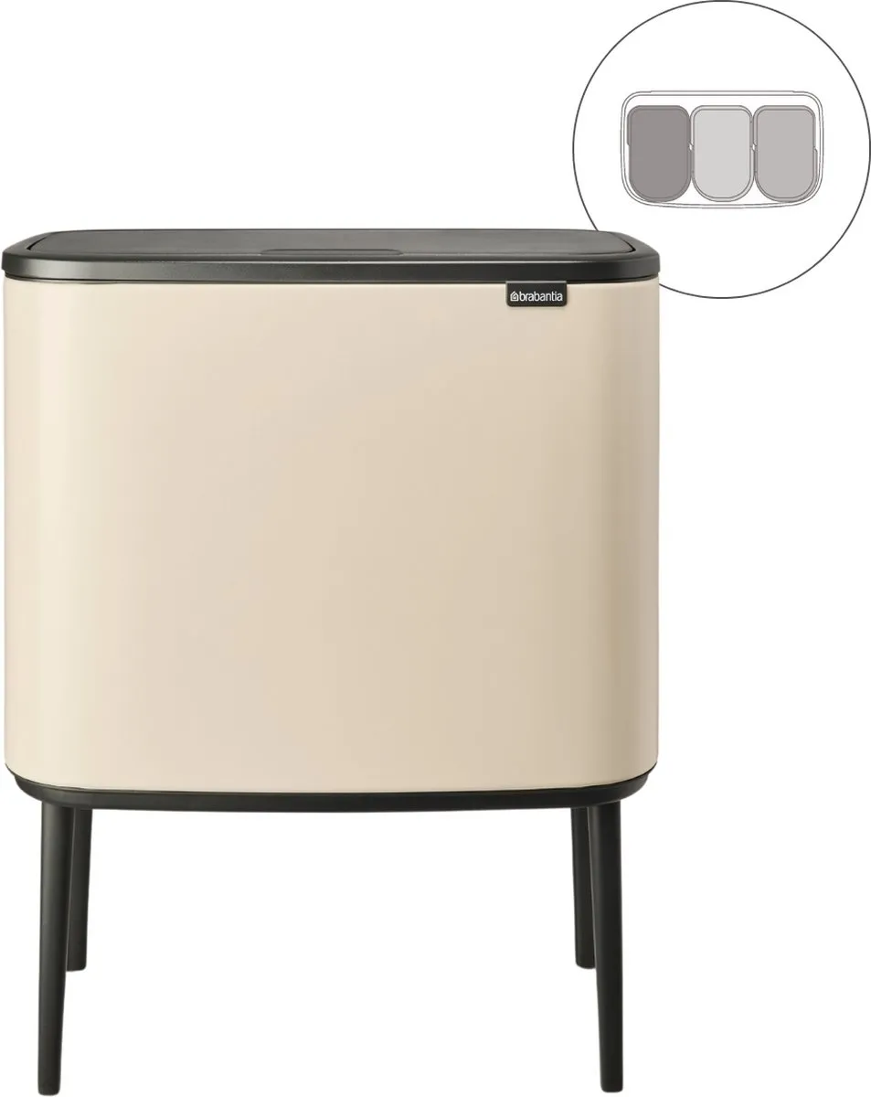 Brabantia Bo Touch Bin Prullenbak 3x11L