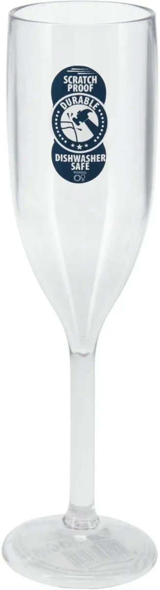 Excellent Houseware Champagneglas 165ml - 12 Stuks - Transparant