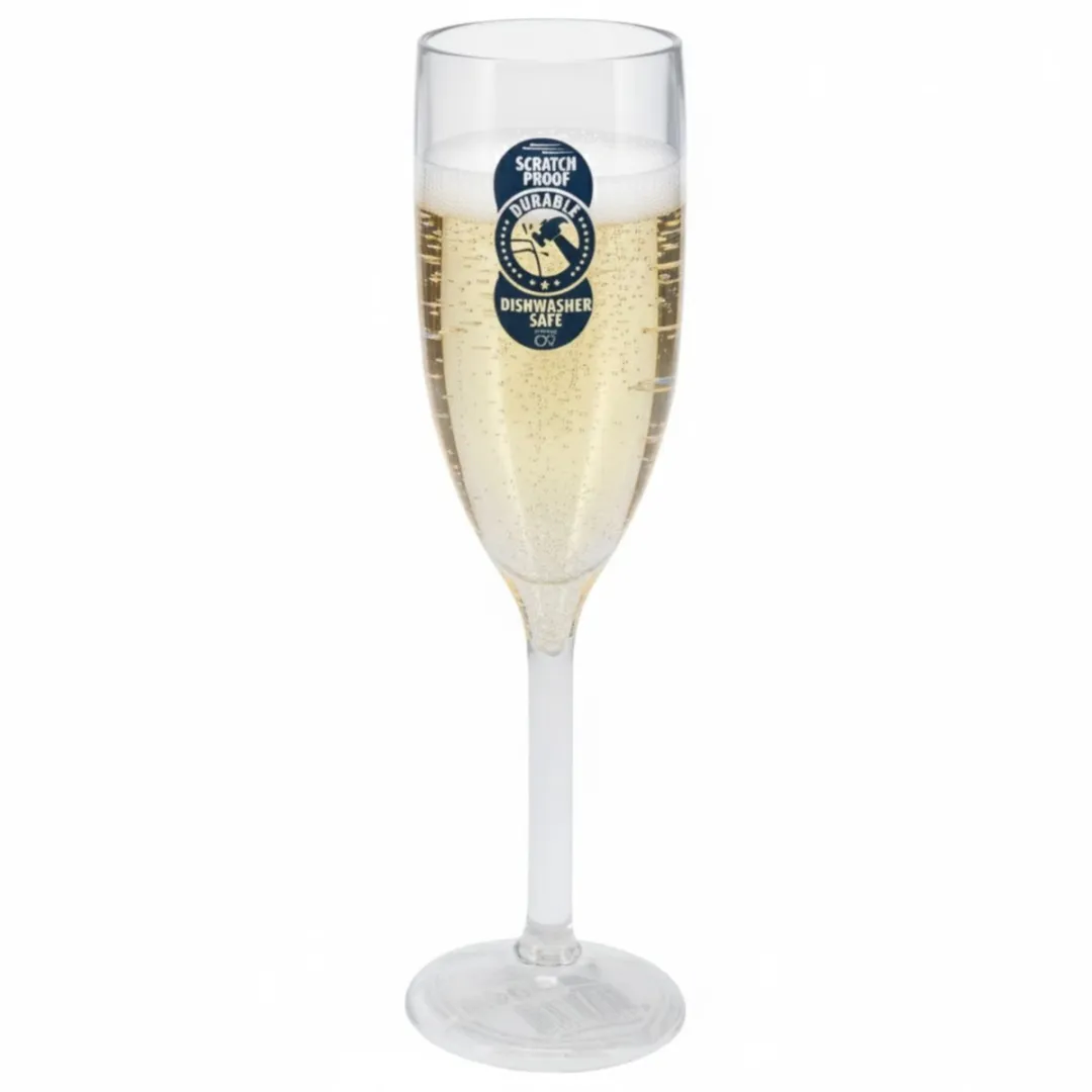 Excellent Houseware Champagneglas 165ml - 12 Stuks - Transparant