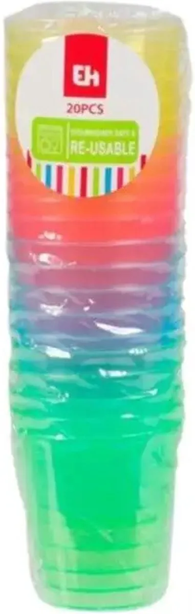 Excellent Houseware Shotglas 30ml - 20 Stuks - Multi