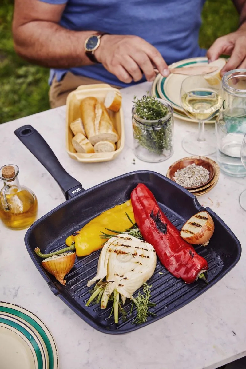 Beka Energy Grillpan 28x28cm - Keramische antikleeflaag - Zwart