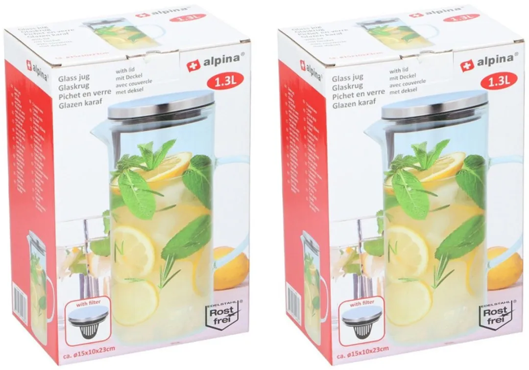 Alpina Waterkaraf met Filter 1,3L